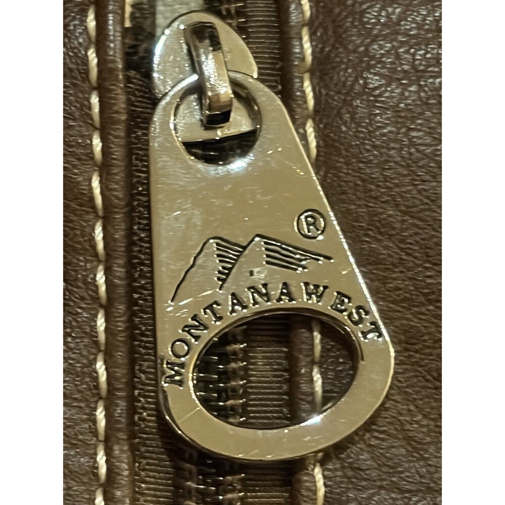 Montana West Pink Brown Western Crossbody Bag with Turquoise Accent - Picture 7 of 16
